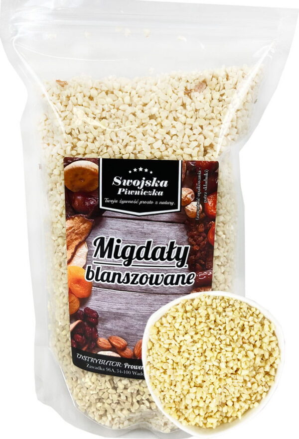 Migdaly blanszowane kostka Swojska Piwniczka