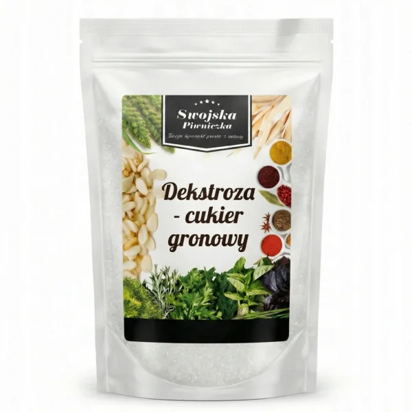 Glukoza krystaliczna dekstroza 1kg Swojska Piwniczka