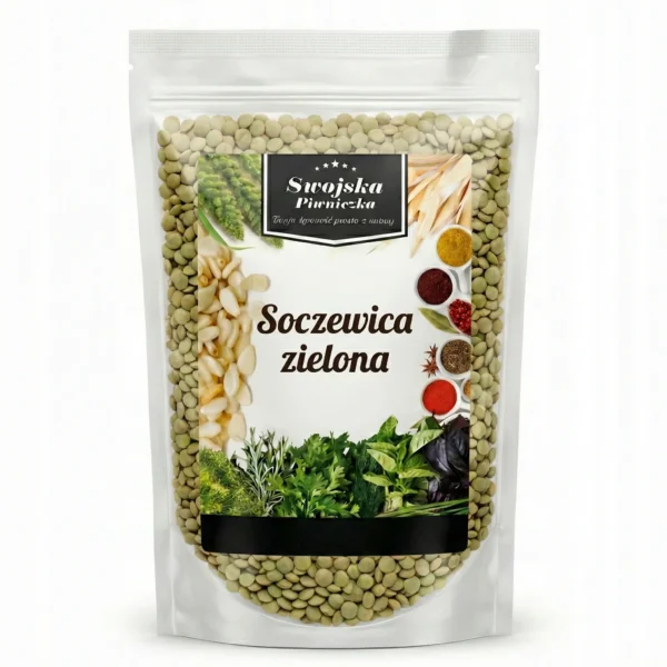 Soczewica zielona 1kg Swojska Piwniczka