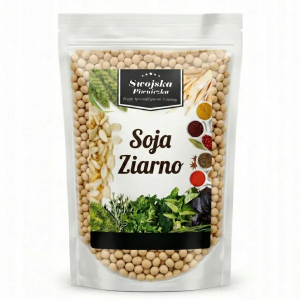 Soja ziarno 1kg Swojska Piwniczka