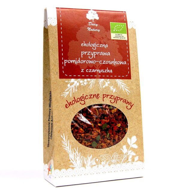 Przyprawa pomidorowo-czosnk. z czarnuszką EKO 40g Dary Natury