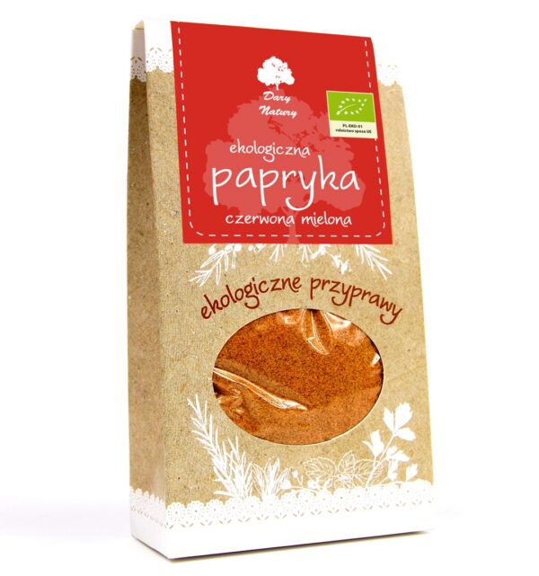 Papryka czerwona słodka mielona EKO 50g Dary Natury