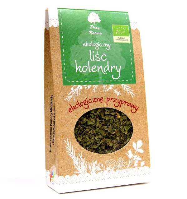 Kolendra liść EKO 20g Dary Natury