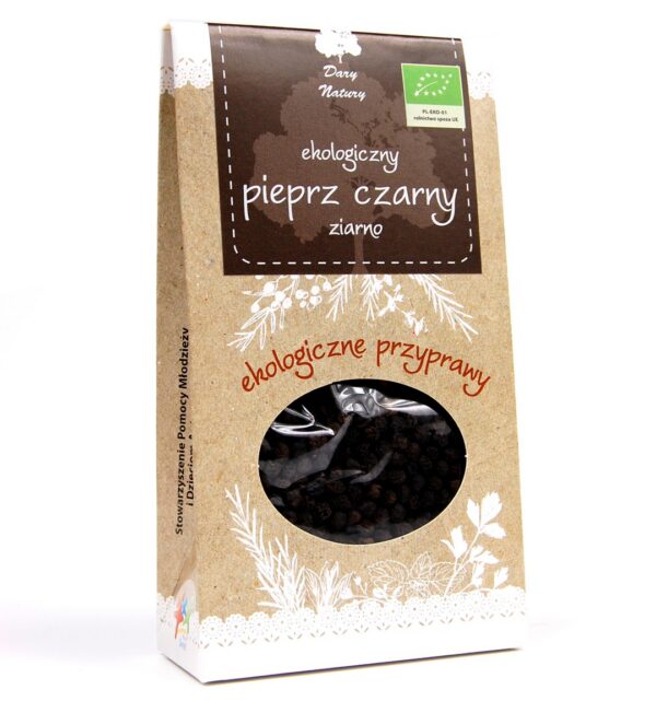 Pieprz czarny ziarno EKO 50g Dary Natury