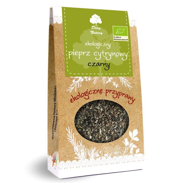 Pieprz cytrynowy czarny EKO 50g Dary Natury