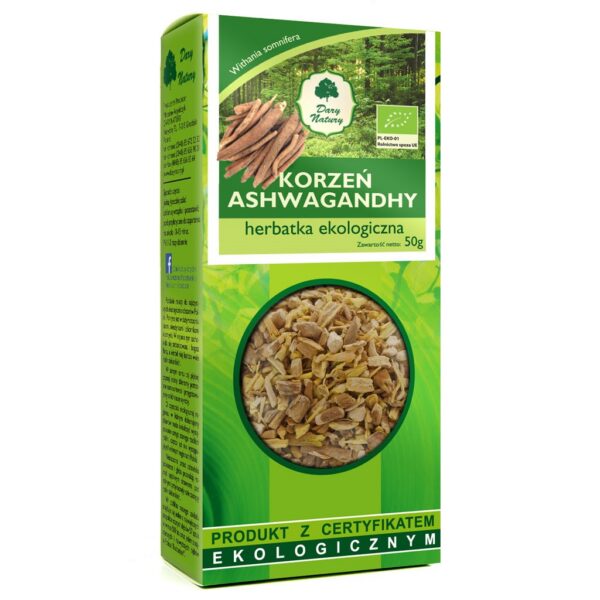 Ashwagandha korzeń EKO 50g Dary Natury