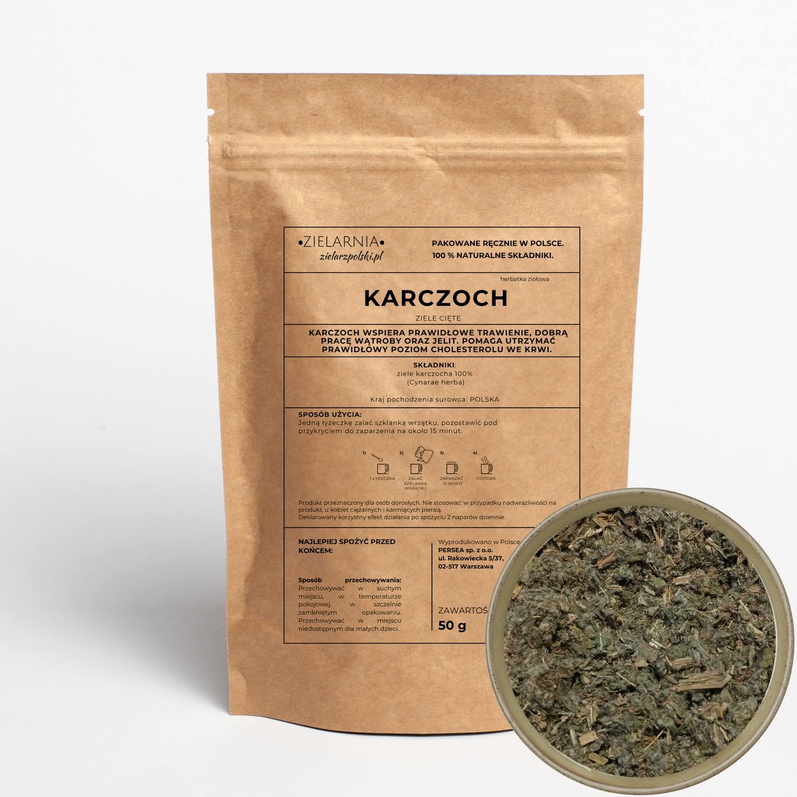 5904183437286 Karczoch ziele 50g Zielarz Polski - obrazek 1