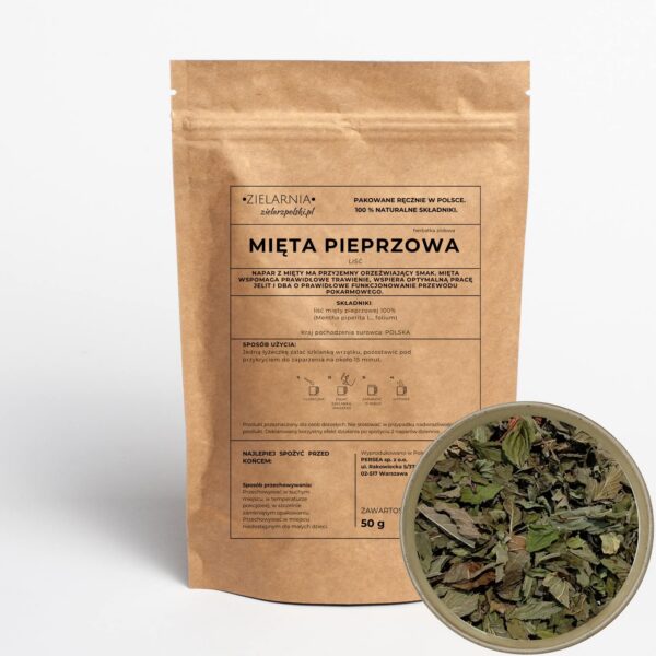 Mięta liść duży 50g Zielarz Polski