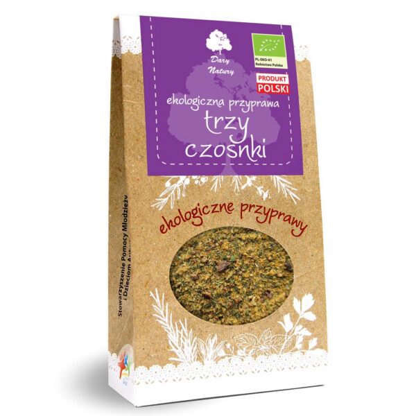 Przyprawa Trzy czosnki EKO 50g Dary Natury