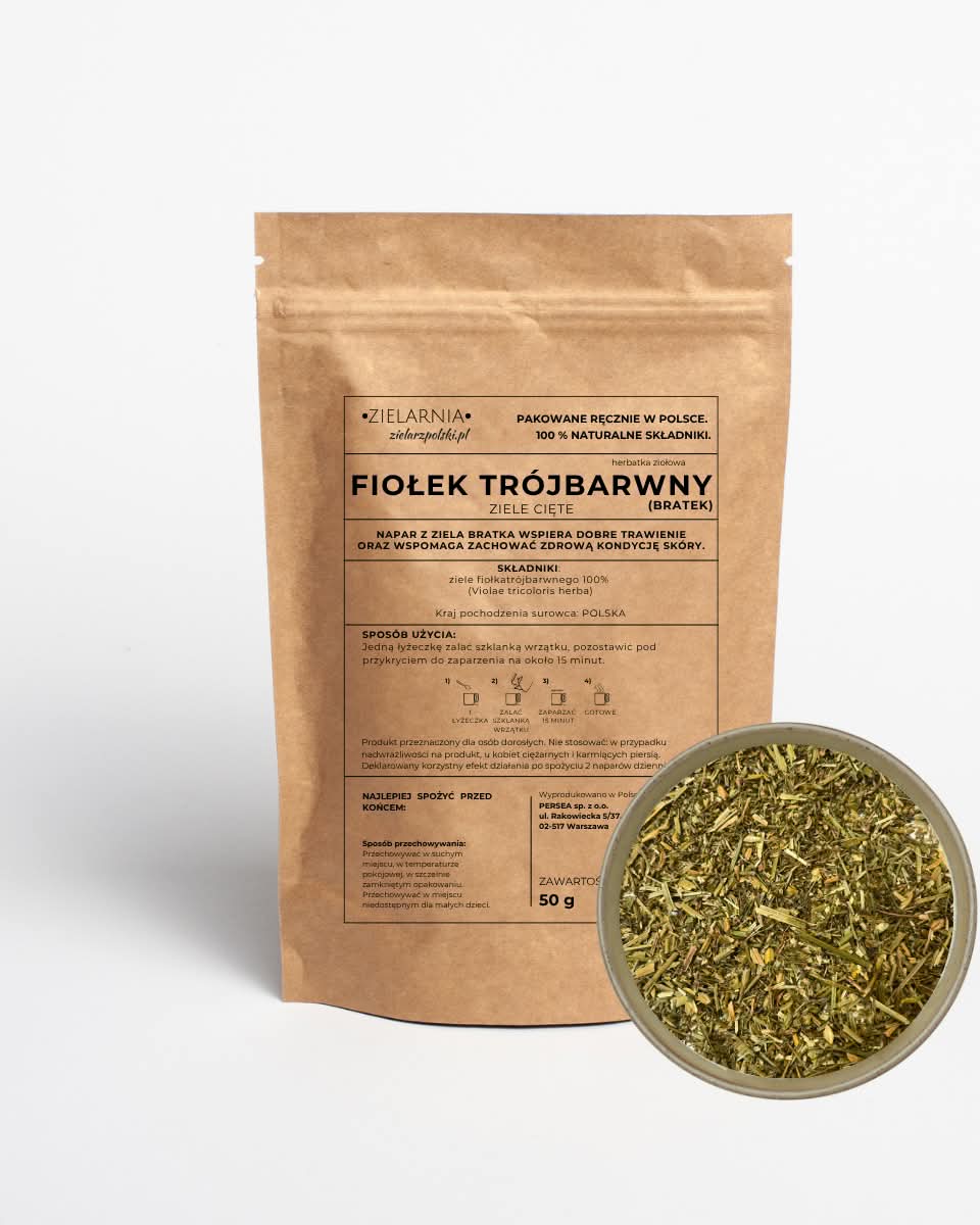 5905265582702 Fiołek trójbarwny - bratek ziele 50g Zielarz Polski - obrazek 1