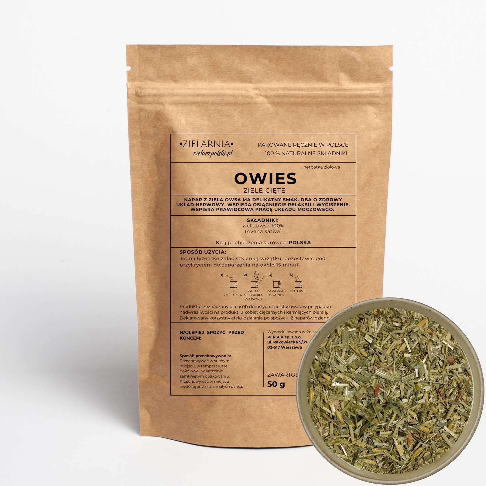 5905265582917 Owies ziele 50g Zielarz Polski - obrazek 1