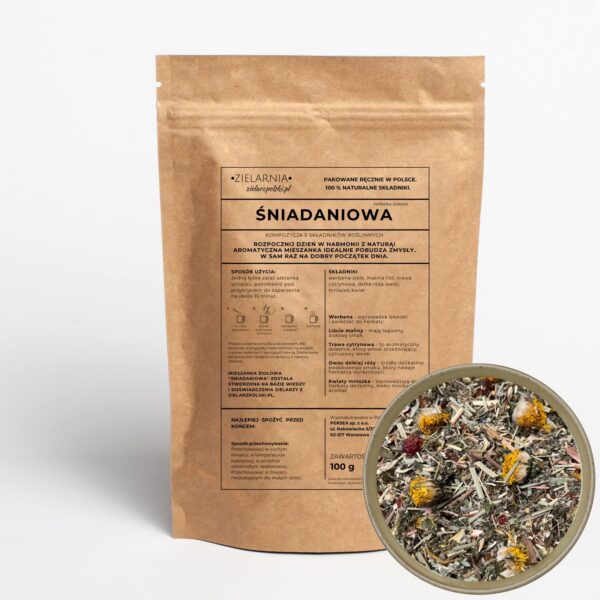 Śniadaniowa - herbatka ziołowa 100g Zielarz Polski