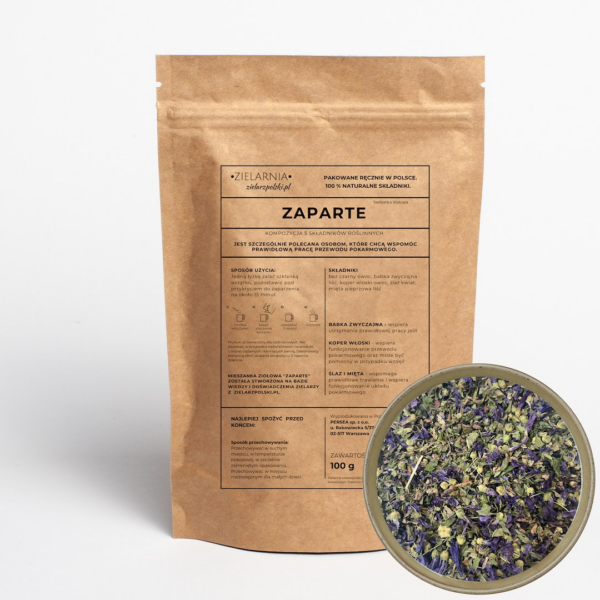 Zaparte herbatka ziołowa 100g Zielarz Polski
