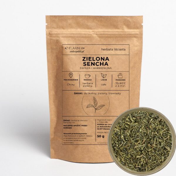 Herbata zielona Sencha 50g Zielarz Polski