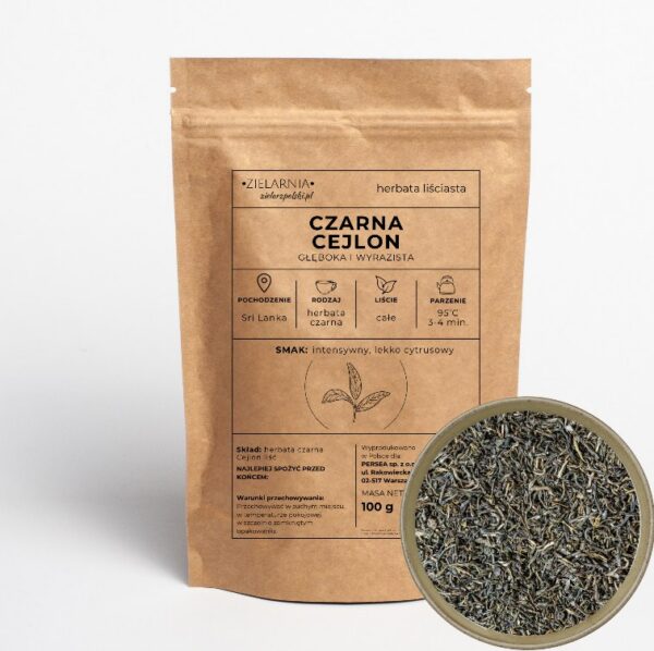 Herbata czarna Cejlon 100g Zielarz Polski