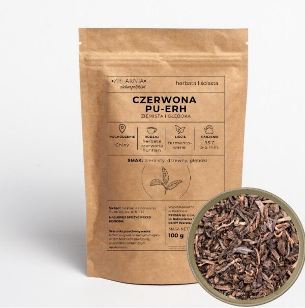 Herbata czerwona PU-ERH 100g Zielarz Polski