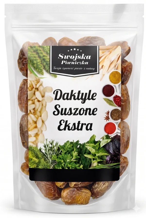 Daktyle suszone ekstra bez pestek 1kg Swojska Piwniczka