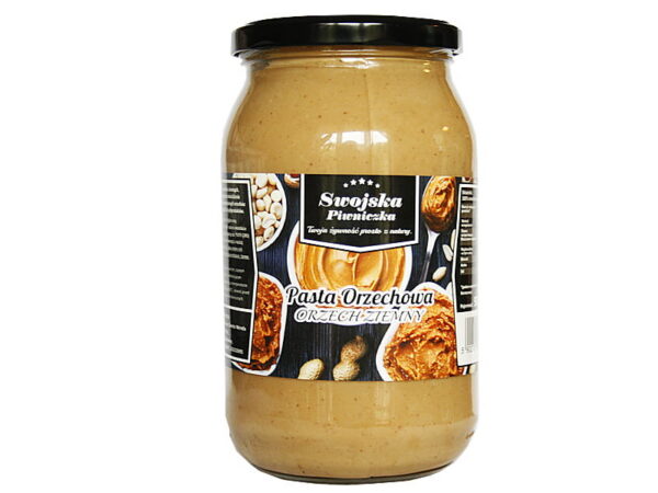 Pasta krem z orzechów ziemnych gładka miazga 900ml Swojska Piwniczka