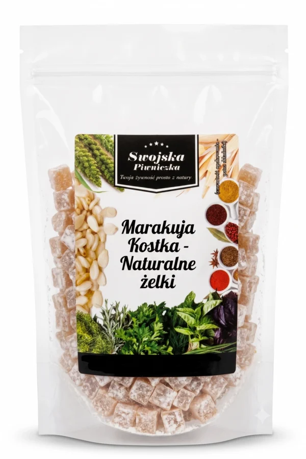 Marakuja kostka naturalne żelki Swojska Piwniczka