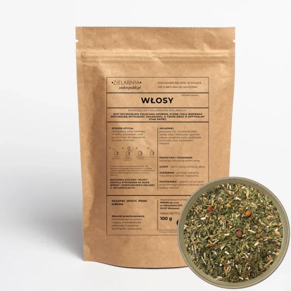 Włosy - herbatka ziołowa 100g Zielarz Polski