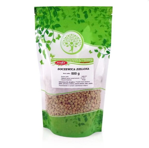 Soczewica zielona 500g Agnex