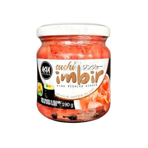 Imbir marynowany różowy Asia Kitchen 190g Agnex