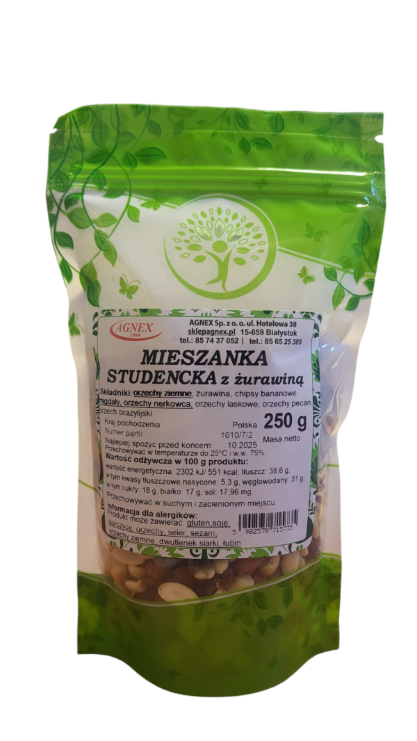 Mieszanka studencka z żurawinami Agnex