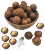 Orzechy macadamia w łupinie z kluczykiem 500 g Agnex - obrazek 6