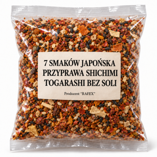 7 smaków japońska przyprawa shichimi togarashi bez soli Rafex