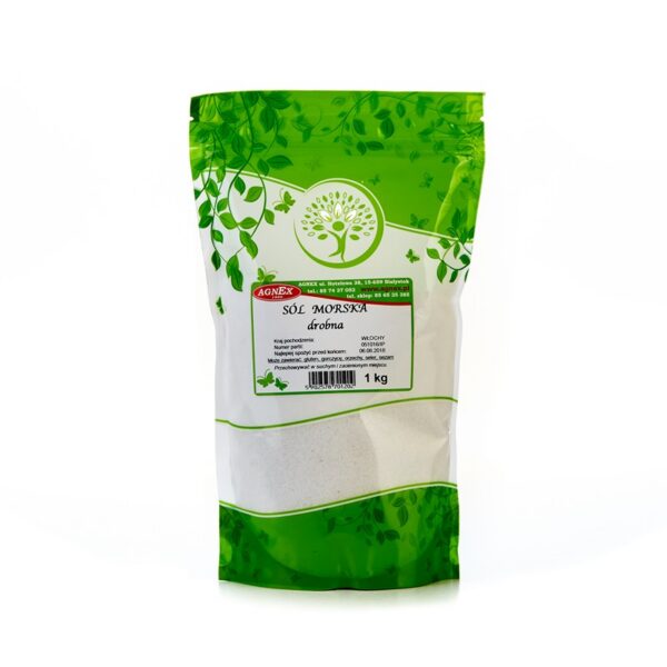 Sól morska drobna 1kg Agnex