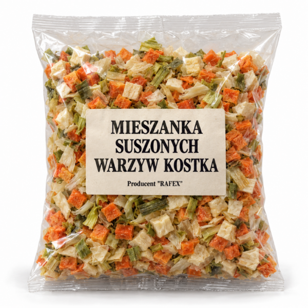 Mieszanka warzyw suszonych kostka Rafex